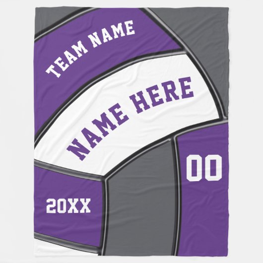 バレーボールパーソナライズされたフリースブランケット フリースブランケット (正面)