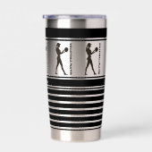 バレーボールパーソナライズされたプレイヤーガール 保温保冷タンブラー (右面)