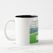 バレーボールパーソナライズされたプレーヤー – 男性の漫画 ツートーンマグカップ (左)