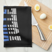 バレーボールパーソナライズされたプレーヤーADD NAMEチームチャンピオン キッチンタオル (四つ折り)