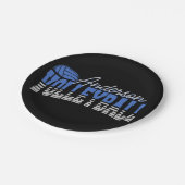 バレーボールパーソナライズされたプレーヤーADD NAMEチームチャンピオン ペーパープレート (アングル)