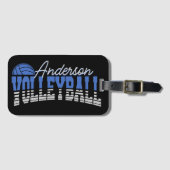 バレーボールパーソナライズされたプレーヤーADD NAMEチームチャンピオン ラゲッジタグ (正面横)