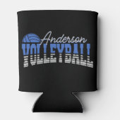 バレーボールパーソナライズされたプレーヤーADD NAMEチームチャンピオン 缶クーラー (裏面)