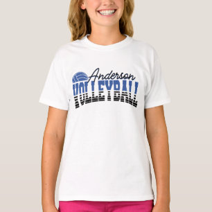 バレーボールパーソナライズされたプレーヤーADD NAMEチームチャンピオン Tシャツ