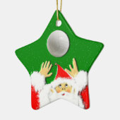 バレーボールパーソナライズされたホリディギフト セラミックオーナメント (左)