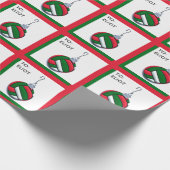 バレーボールパーソナライズされたホリディギフト ラッピングペーパー (角)