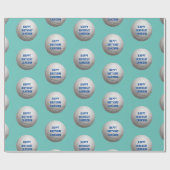 バレーボールパーソナライズされたラッピング紙 ラッピングペーパー (フラット)