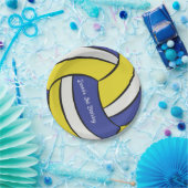 バレーボールパーソナライズされた誕生日テーマ ペーパープレート (パーティー)