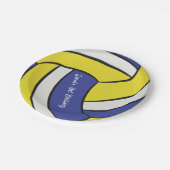 バレーボールパーソナライズされた誕生日テーマ ペーパープレート (アングル)