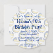 バレーボールパーティの招待状 招待状 (裏面)