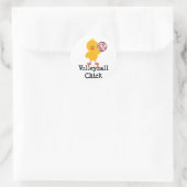 バレーボールヒックステッカー ラウンドシール (バッグ)