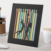 バレーボールビーチバレーボールレトロ 台座サイン (インサイチュ)