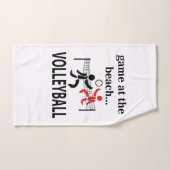 バレーボールビーチバレーボール ハンドタオル (ハンドタオル)