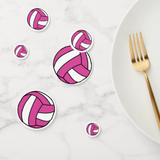 バレーボールピンク紙吹雪 コンフェッティ