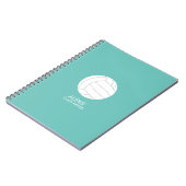 バレーボールファン ノートブック (左側)