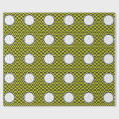 バレーボールブラックシェブロンプラスあなたのチームカラーギフト ラッピングペーパー (フラット)