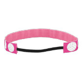 バレーボールプレイヤーチーム名とカラーヘッドバンド アスレチックヘッドバンド (裏面)