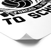 バレーボールプレーヤーのことわざ |チームコーチスポーツギフト ポスター (角)