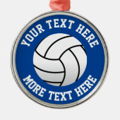 バレーボールプレーヤー用の豪華クリスマスツリーオーナメント メタルオーナメント (正面)