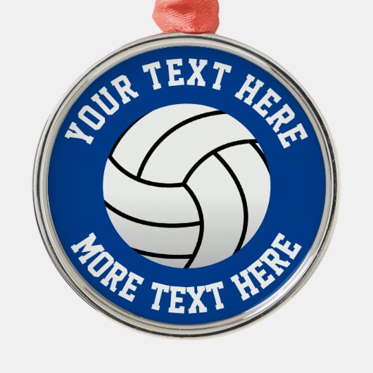 バレーボールプレーヤー用の豪華クリスマスツリーオーナメント メタルオーナメント (正面)