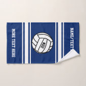 バレーボールプレーヤー番号チーム名チームの色 ハンドタオル (ハンドタオル)