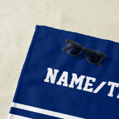 バレーボールプレーヤー番号チーム名チームの色 ビーチタオル (インサイチュ)