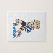 バレーボールプレーヤー – ライト/ブロンド ジグソーパズル (横)