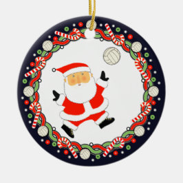 バレーボールホリデーギフトセラミックオーナメント セラミックオーナメント