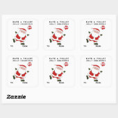 バレーボールホリデーギフトラベル スクエアシール (シート)