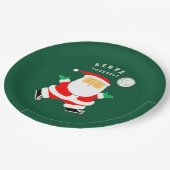 バレーボールホリデーパーティー ペーパープレート (アングル)