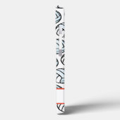 バレーボールホワイトブラックスポーツファン名Tech Case-Mate iPhoneケース (裏面 / 左)