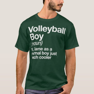 バレーボールボーイ定義スポおもしろいーツ Tシャツ