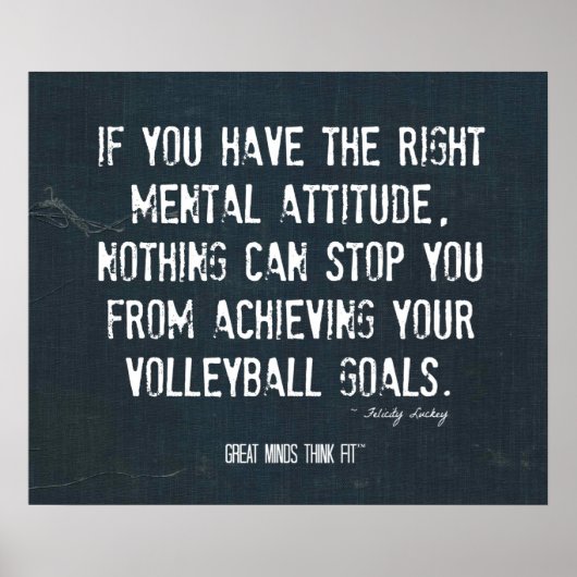 バレーボールポスター003 - Denim Inspiration ポスター (正面)