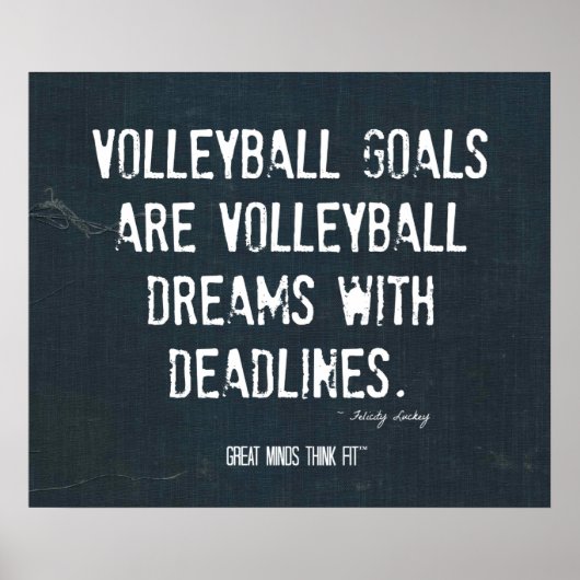 バレーボールポスター005 - Denim Inspiration ポスター (正面)