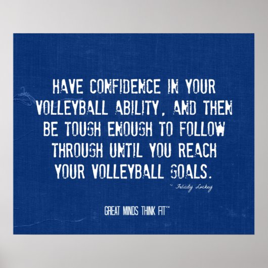 バレーボールポスター017 - Denim Colors ポスター (正面)