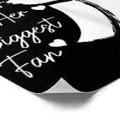 バレーボールママ彼女の最大のファンバレーボール娘 ポスター (角)