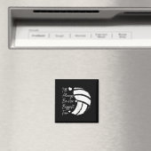 バレーボールママ彼女の最大のファンバレーボール娘 マグネット (インサイチュ (食洗機))