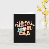 バレーボールママ時代のゲームデイキュートレトロバレーボール カード (黄色い花)