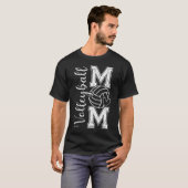 バレーボールママ ゲームデイの雰囲気 母の日 Tシャツ (正面フル)