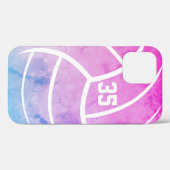 バレーボールミニマルパガーリーステル Case-Mate iPhoneケース (裏面 (横))