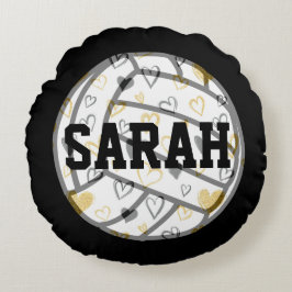 バレーボールモノグラム ラウンドクッション