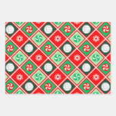 バレーボールユニークホリディギフト ラッピングペーパーシート (正面2)