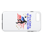 バレーボールライフ米国国旗のデザイン Case-Mate iPhoneケース (裏面(横))