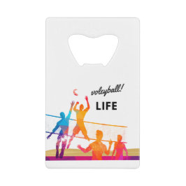 バレーボールライフ クレジットカード栓抜き