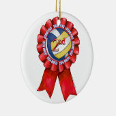 バレーボールリボン2nd セラミックオーナメント (右)