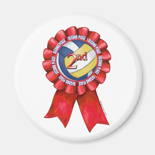 バレーボールリボン2nd マグネット (正面)