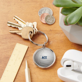 バレーボールルックキーチパーソナライズされたェーン キーホルダー