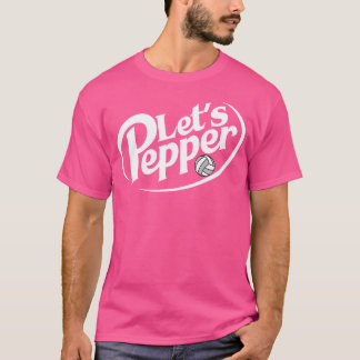バレーボールレッツペッパー練習用語ゲームの日 Tシャツ