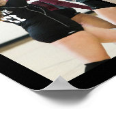 バレーボール上級卒業6フォトコラージュ ポスター (角)