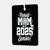 バレーボール上級生クラス2025卒業誇りを持った母 メタルオーナメント (正面左)